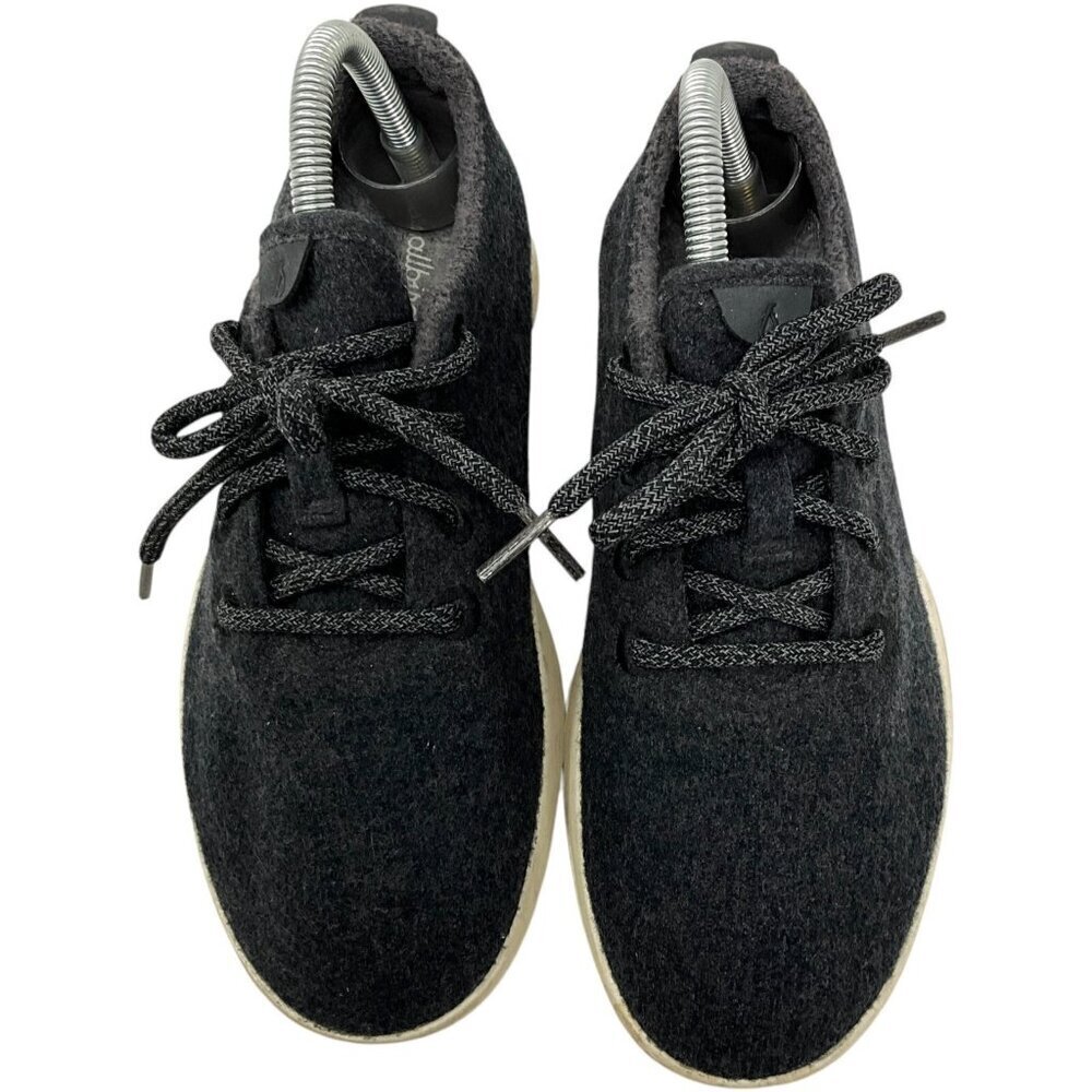 Allbirds Wool Runner Sneakers Charcoal Gray US Size 8 Women's Trainers Lace Up - Picture 3 of 13